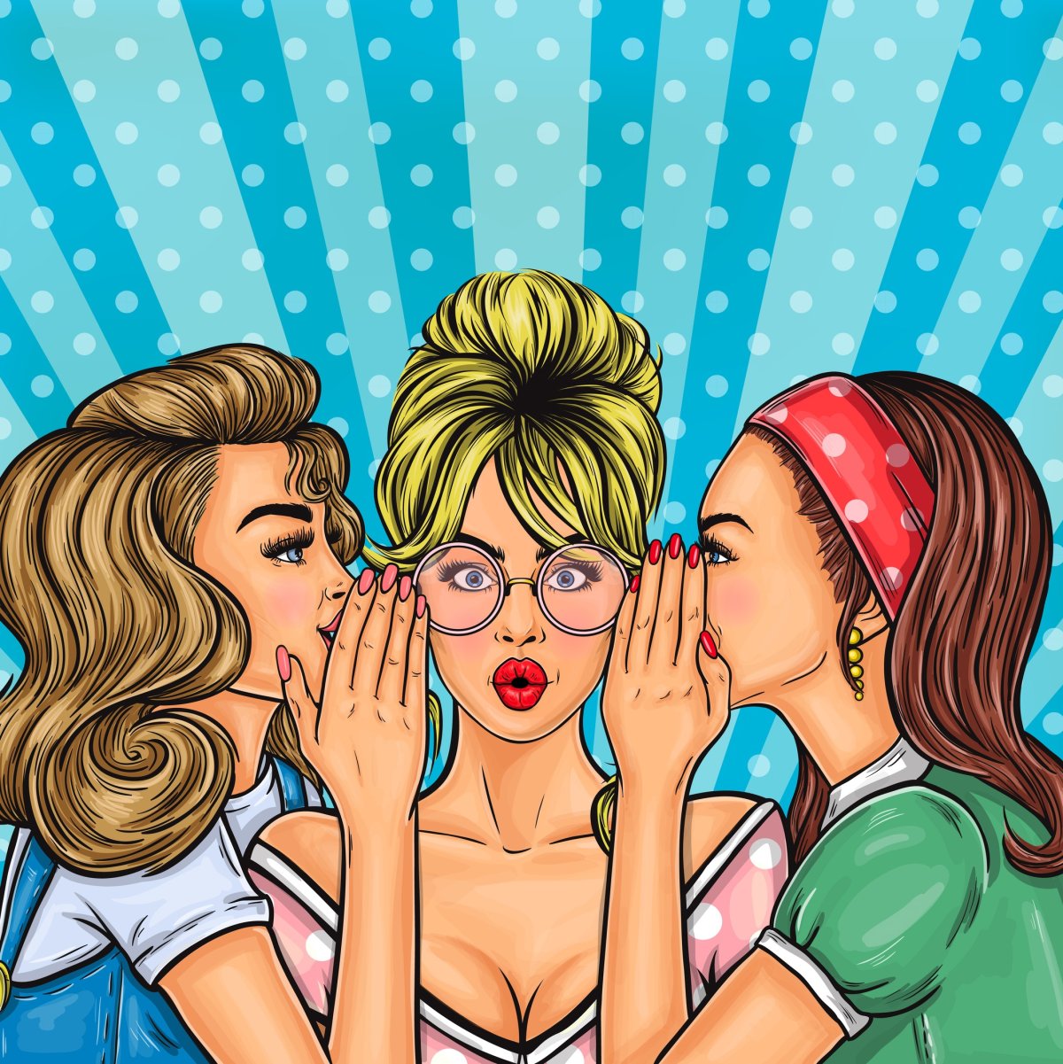 Подруги в стиле поп арт