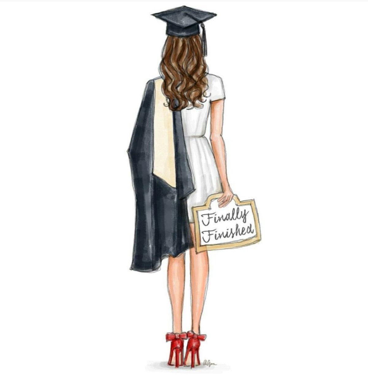 Студентка нарисованная