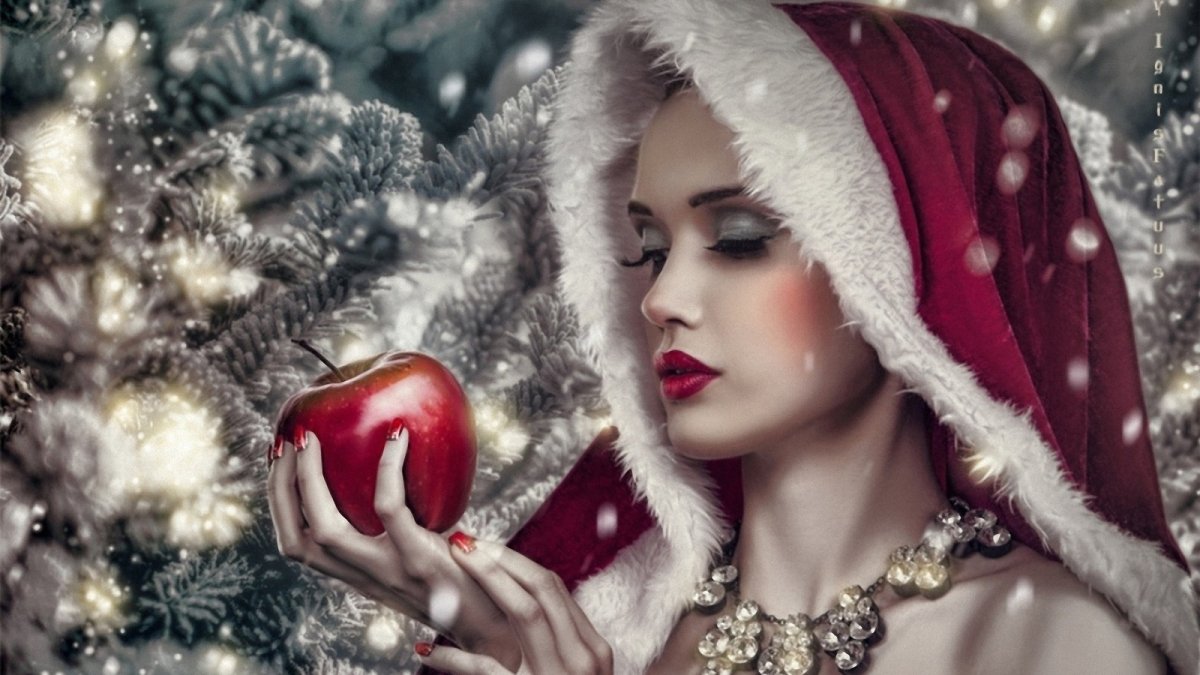 Новогодний образ женский