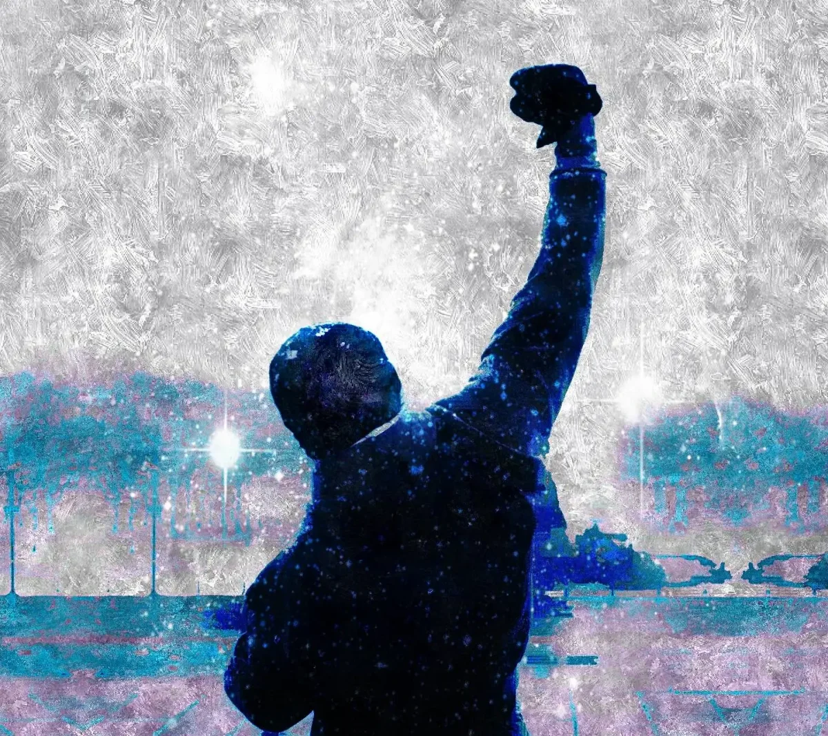 Рокки Бальбоа на лестнице