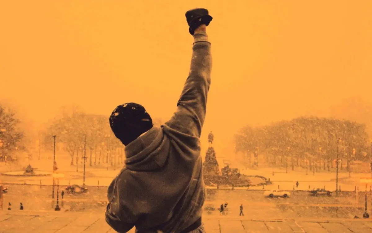 Рокки Бальбоа на лестнице