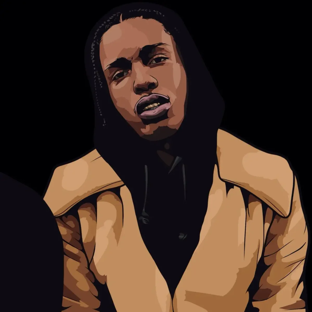 Нарисованный ASAP Rocky