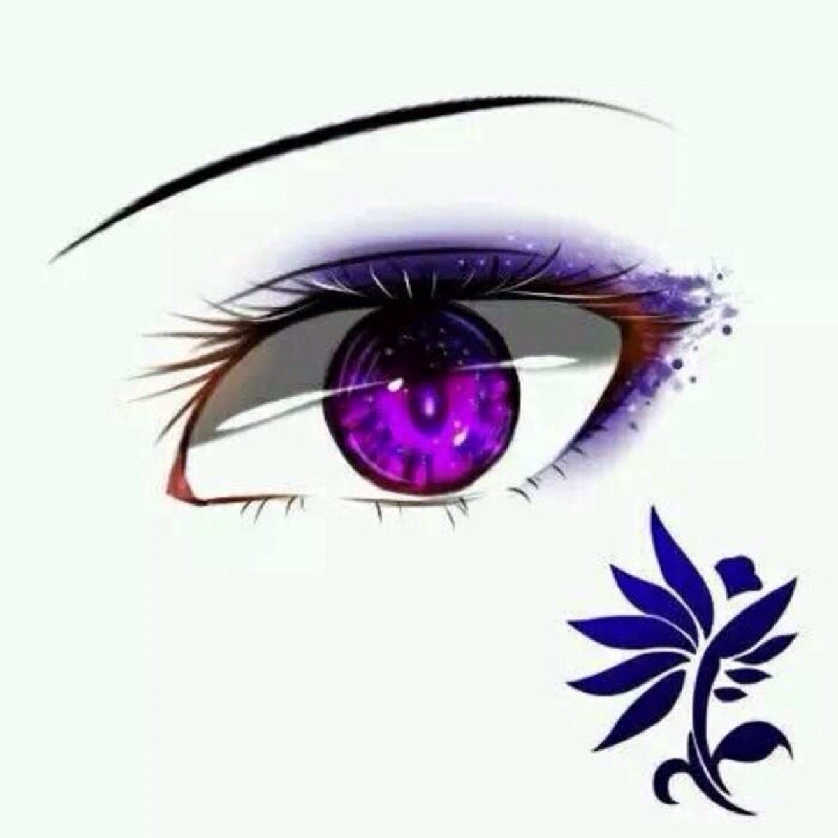Фиолетовый глаз аниме