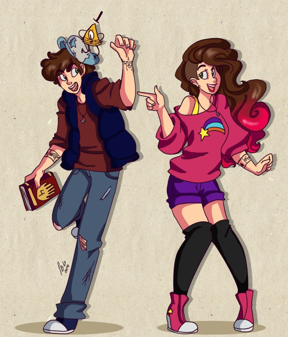 Повзрослевшие Мэйбл и Диппер