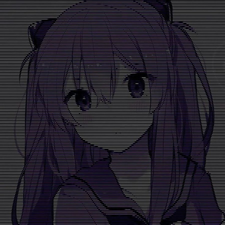 Аниме тянка черно белая