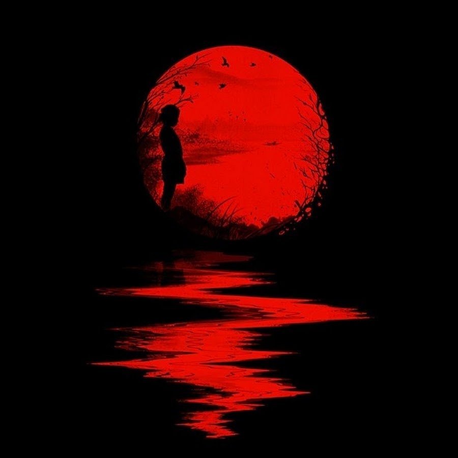 Красная аватарка