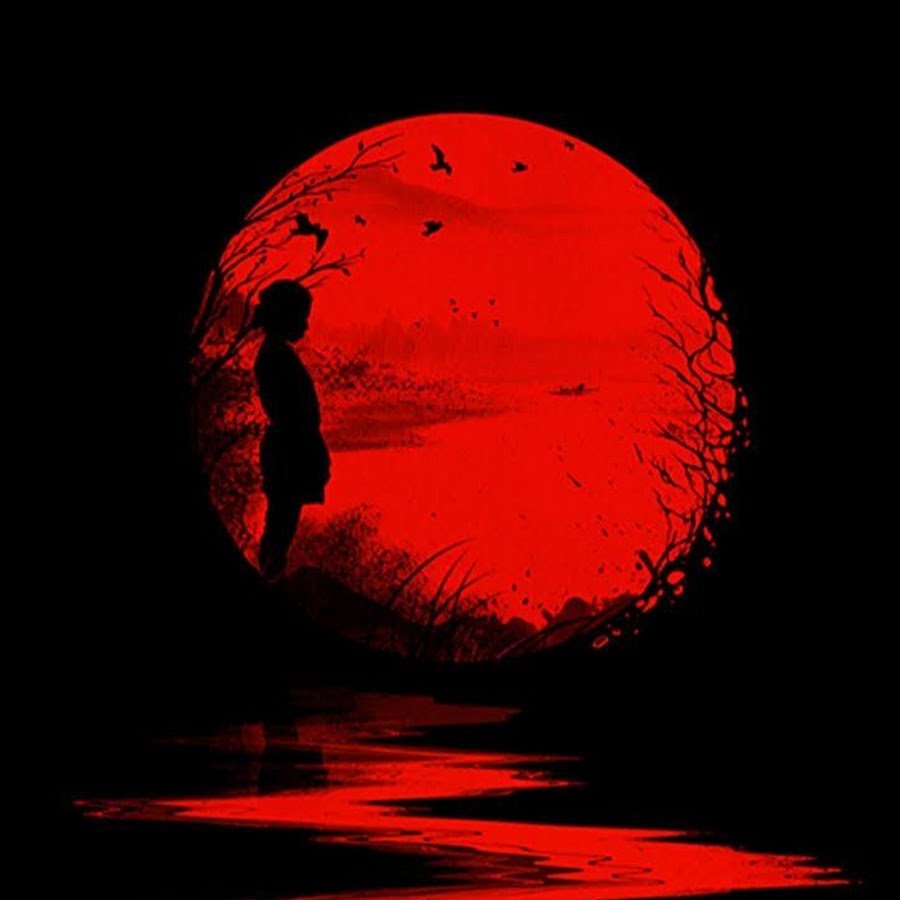 Красная Луна на аву