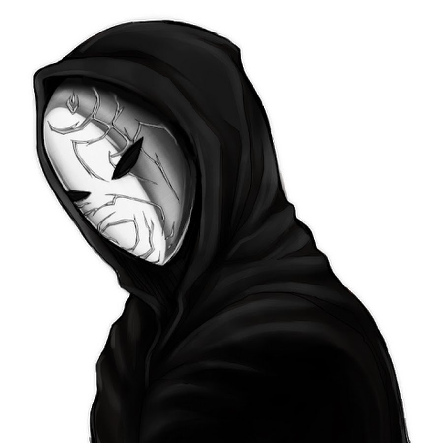 Белая маска в капюшоне