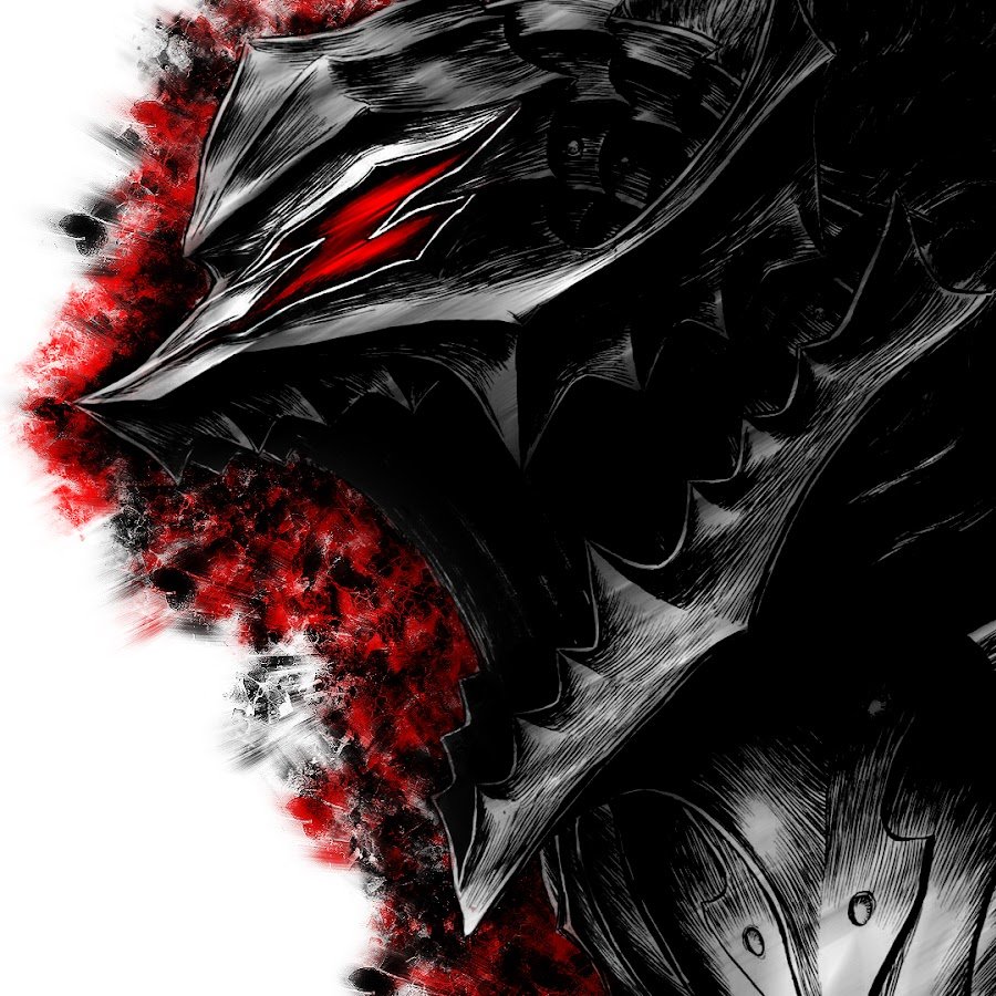 Берсерк Гатс черно белое