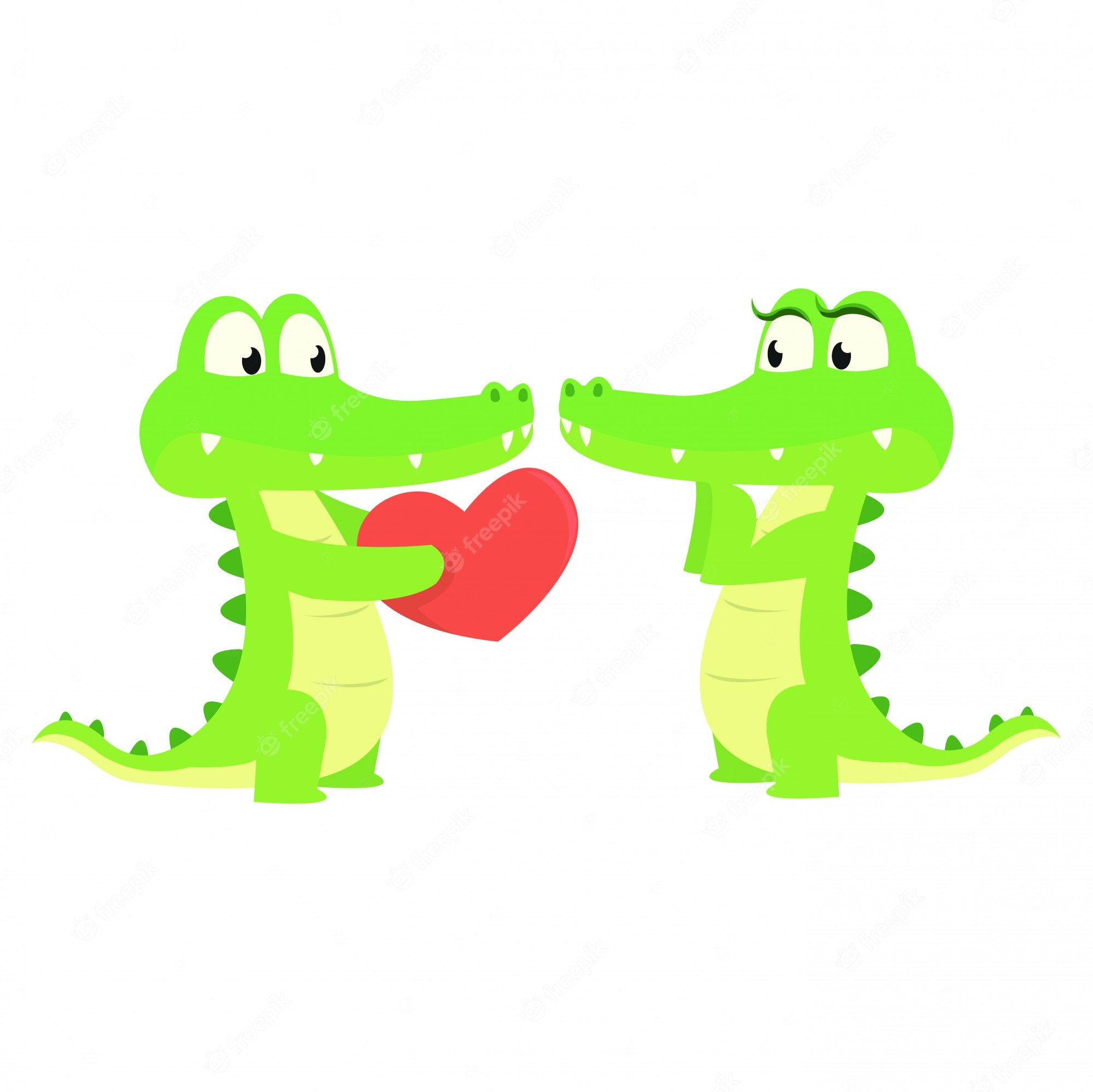 Крокодил с сердечком