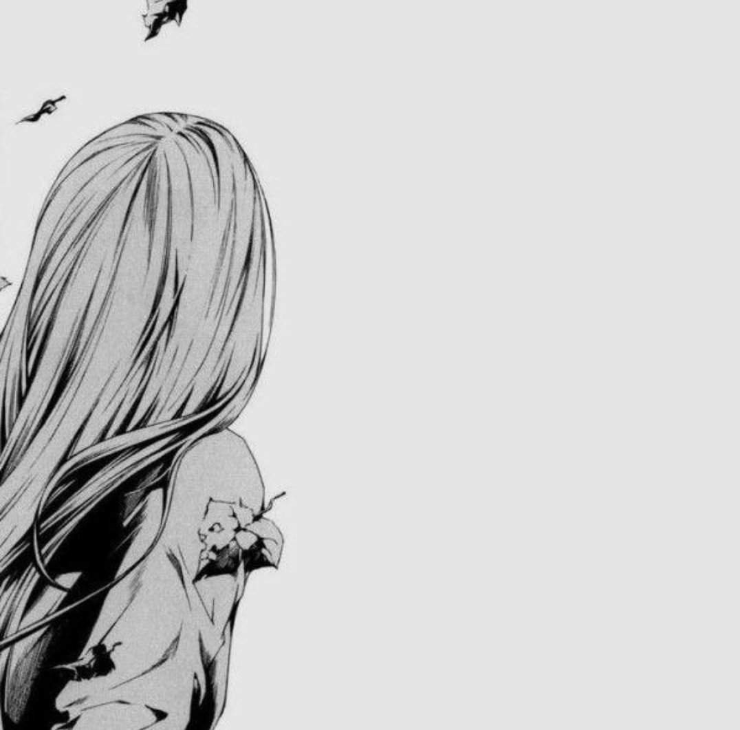 Аниме девушка со спины