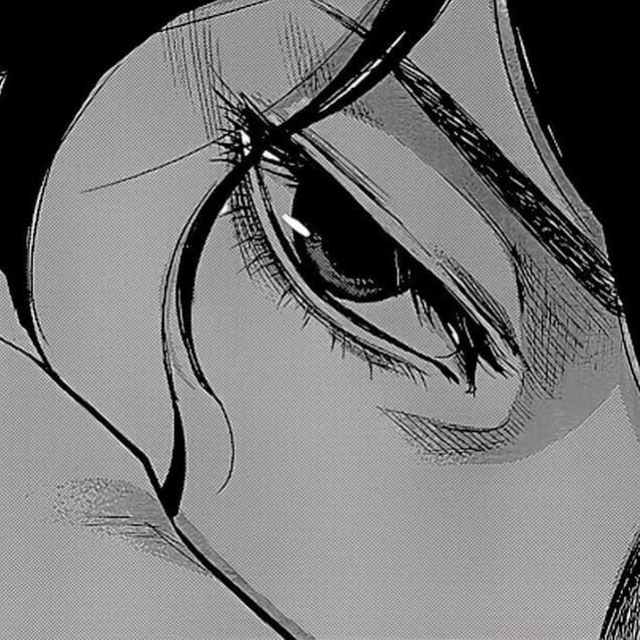 Аниме глаза чб