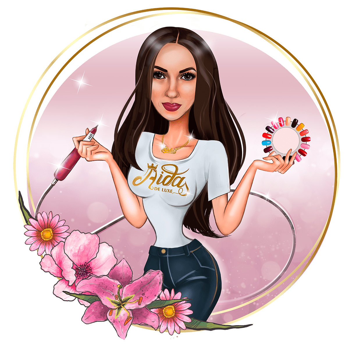 Шарж мастера по ресницам