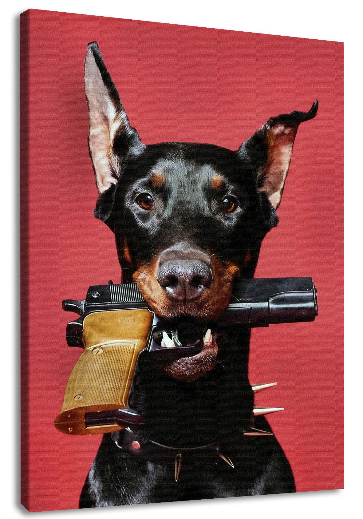 Доберман в очках