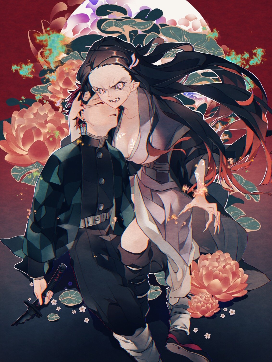 Клинок рассекающий демонов Танджиро демон