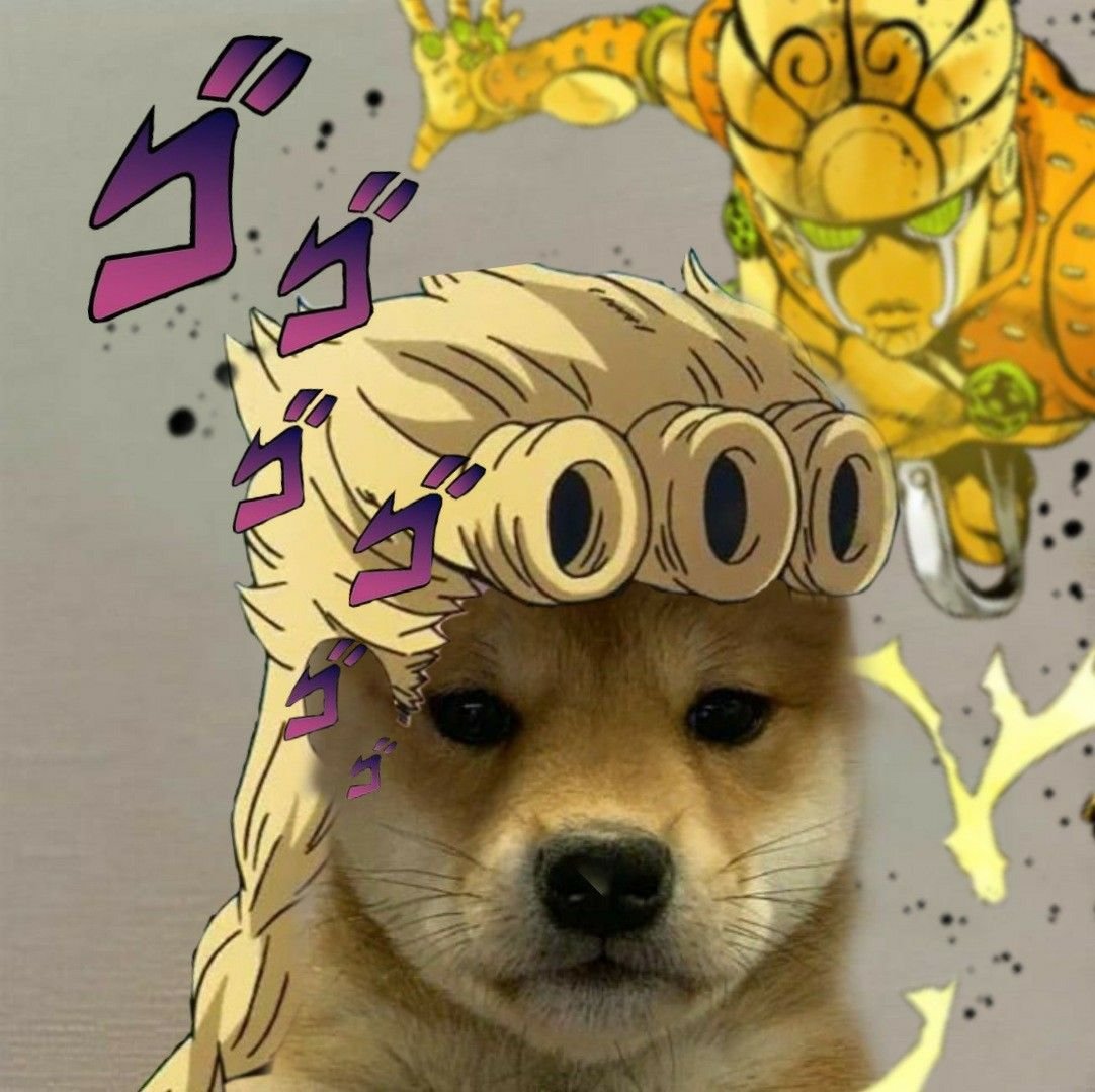 Собака Джоджо Мем