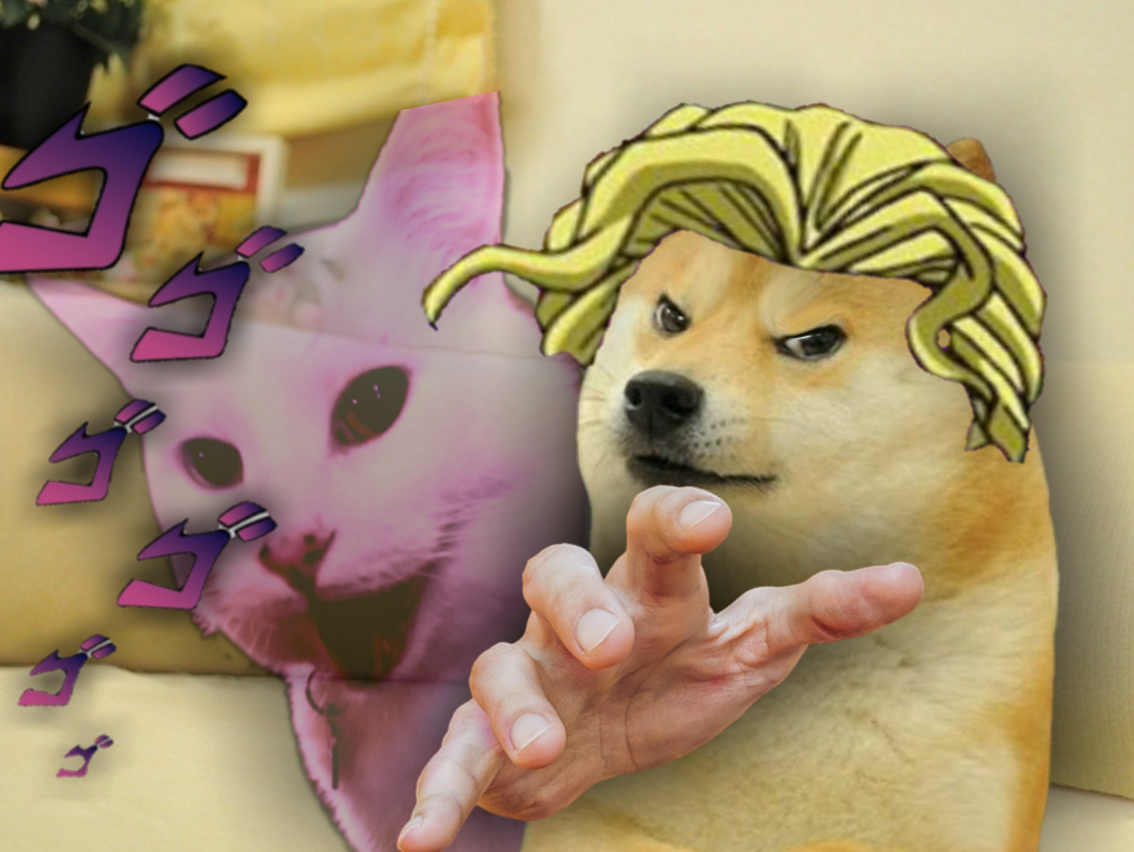 Собака Джоджо Мем