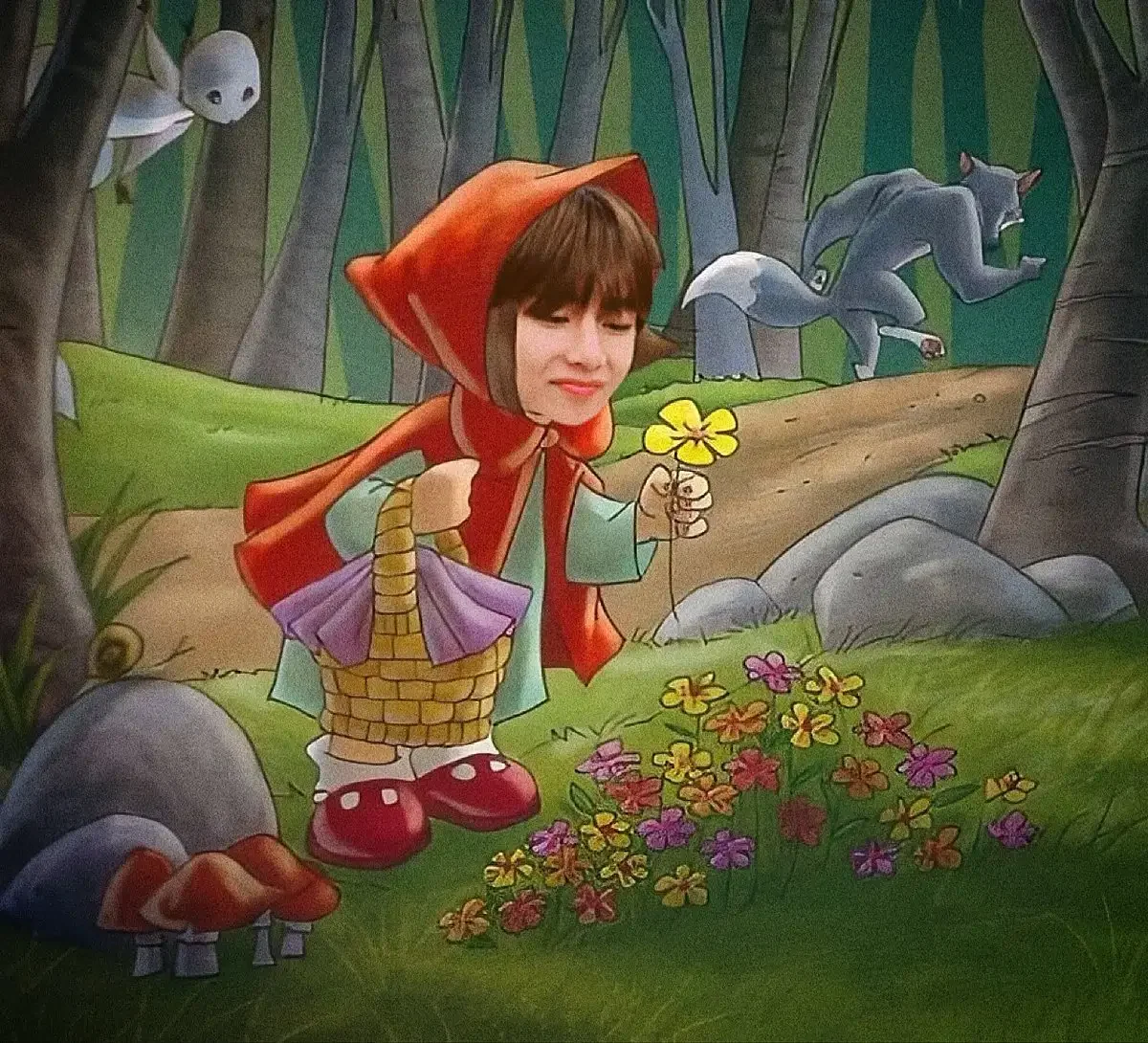 Красная шапочка диснеевская