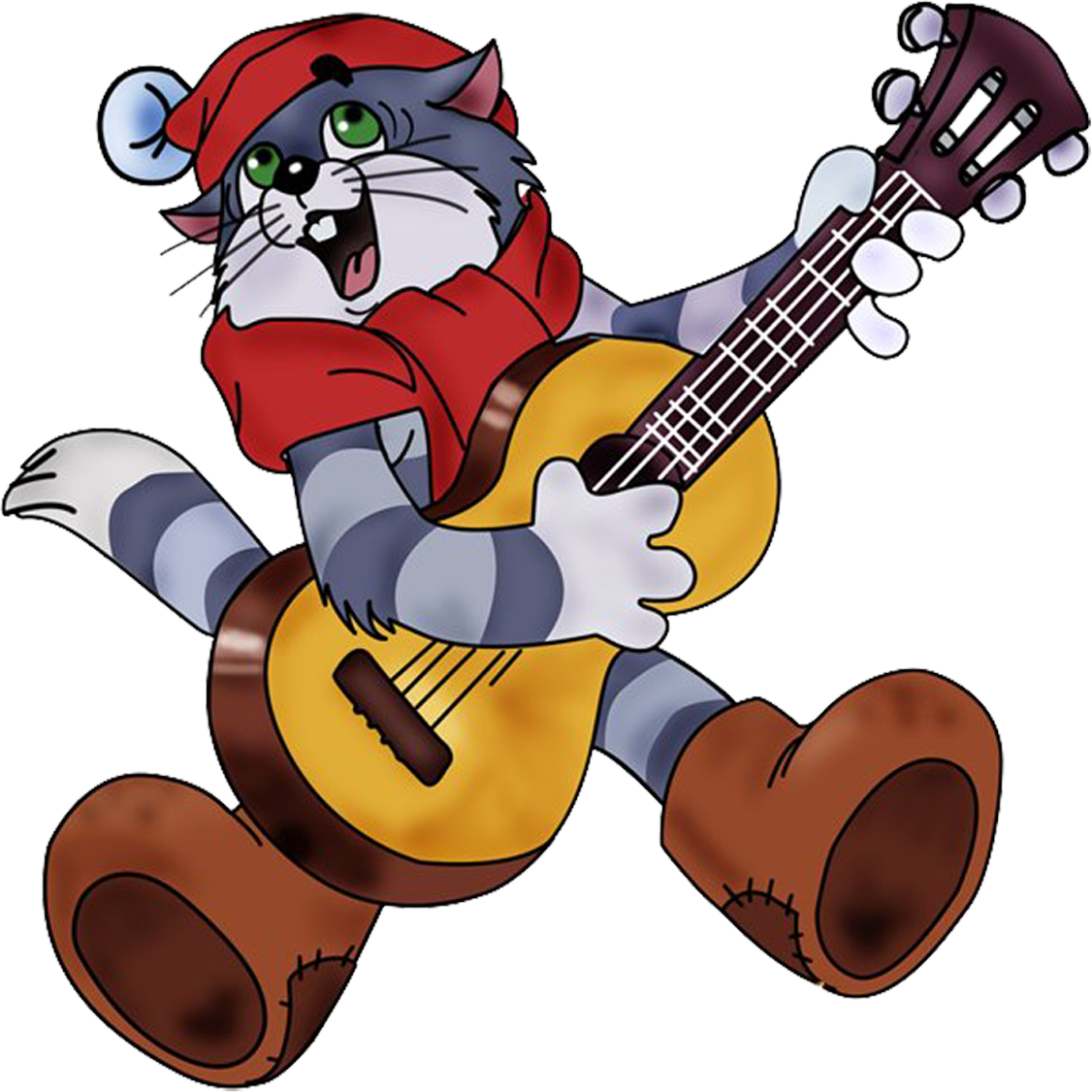 Кот матроскин с гитарой картинки
