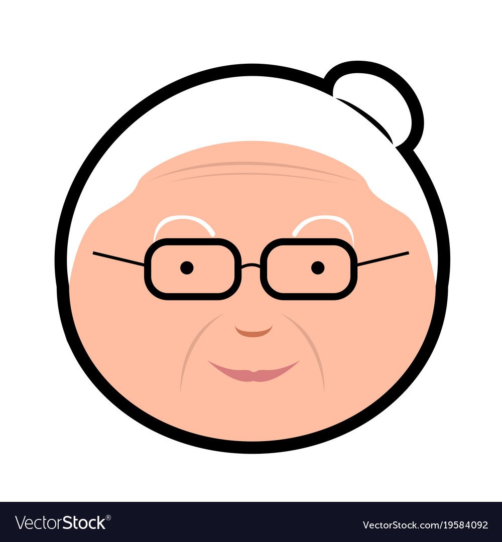 Бабушка аватарка вектор