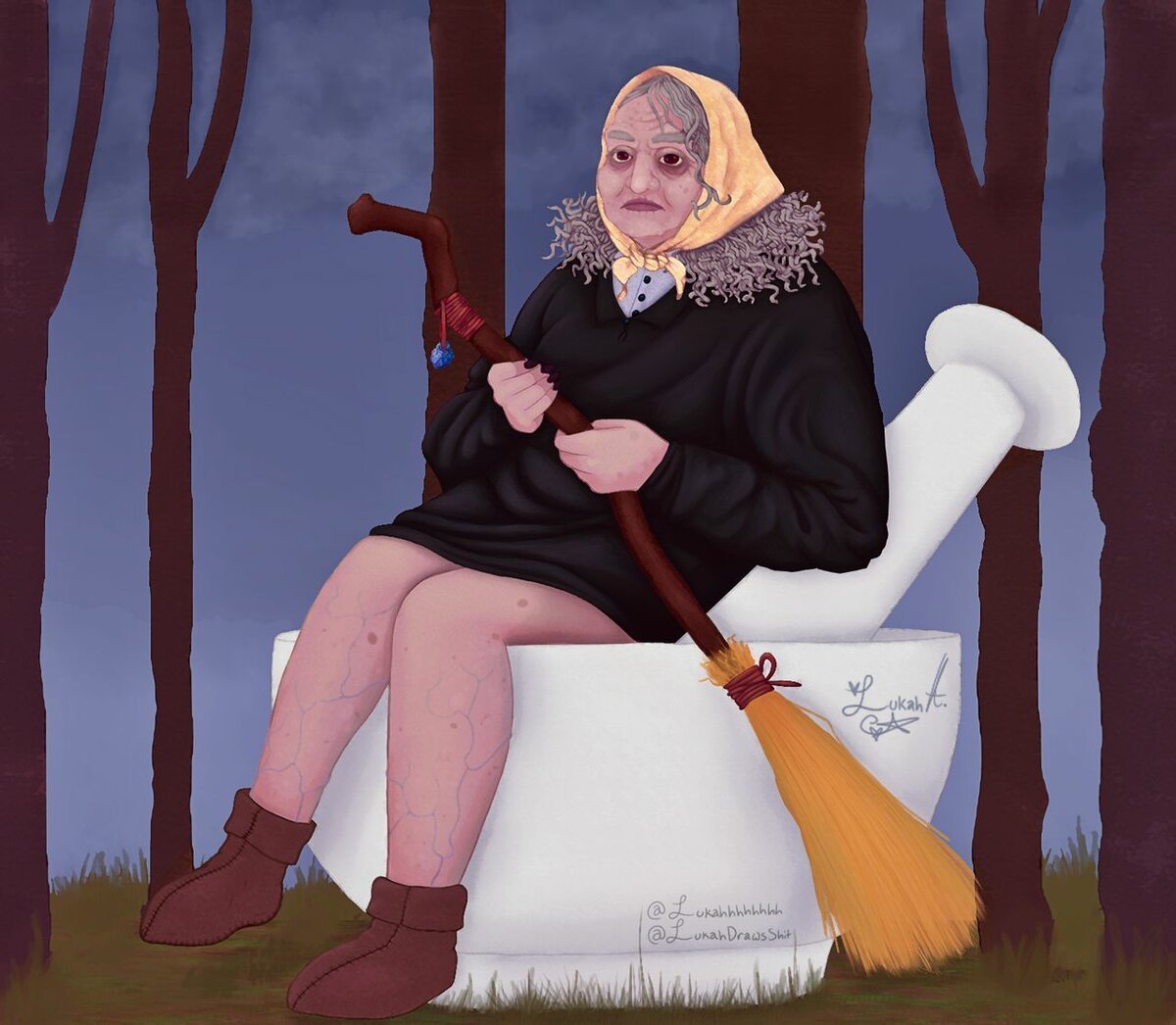 Баба Яга блоггер