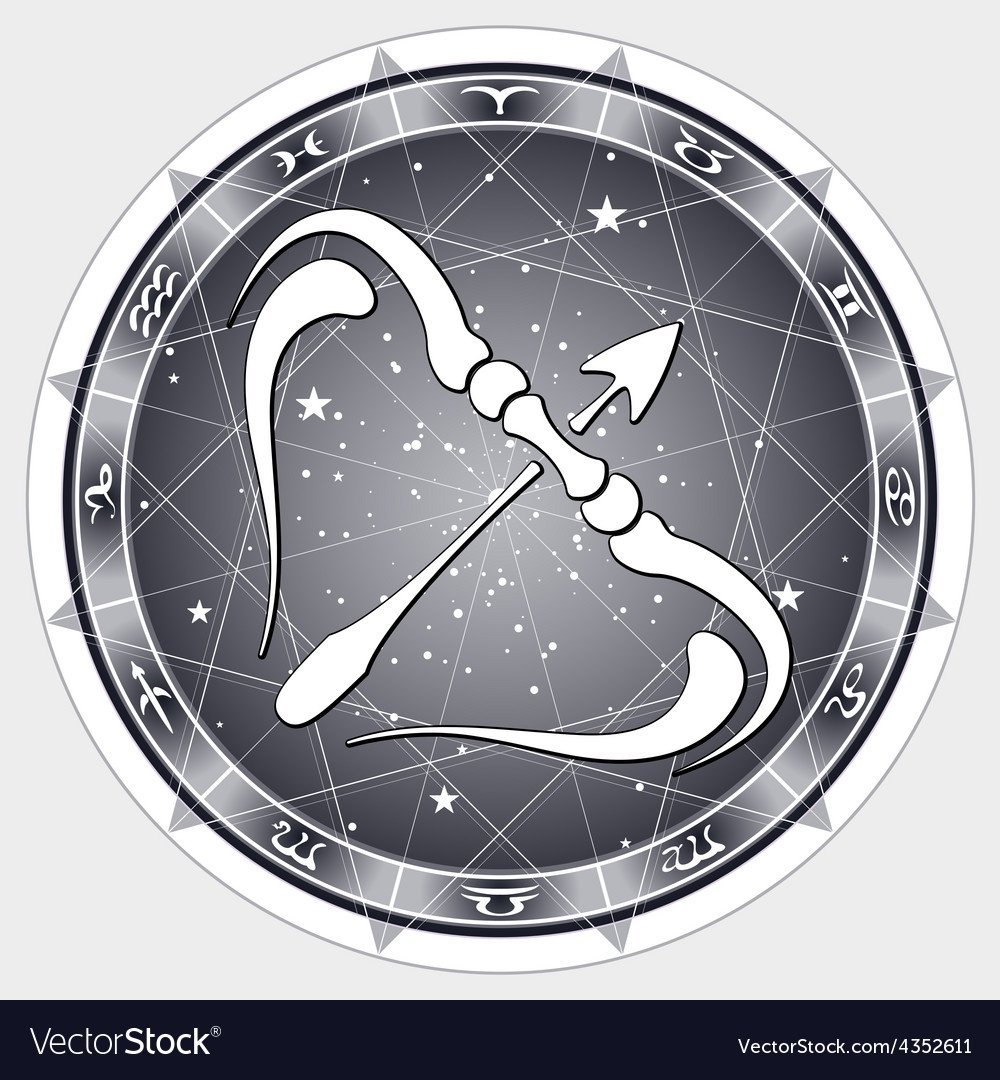 Стрелец знак зодиака в круге