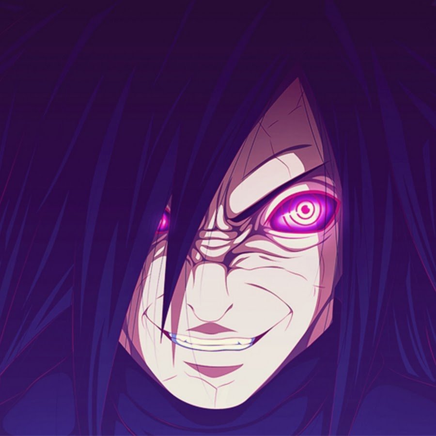 Мадара с фиолетовыми глазами