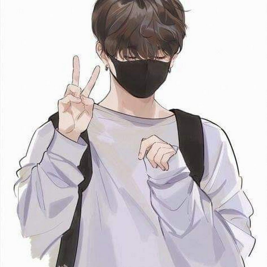 Мультяшный Чонгук в маске