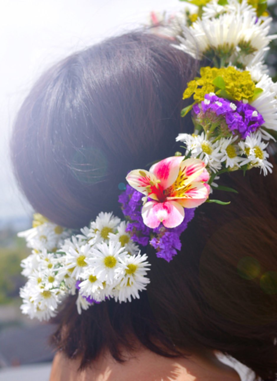 Женские аватарки без лица с цветами