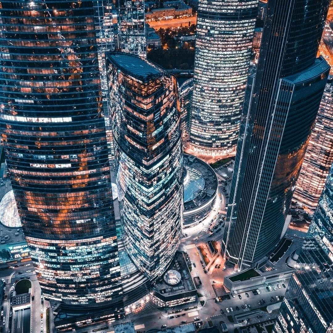 Вид с небоскреба Москва Сити