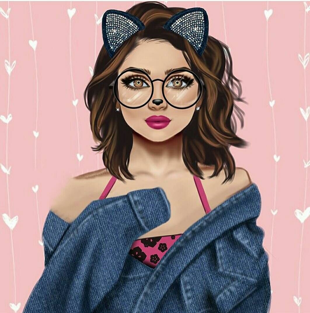 Милые мультяшные девушки