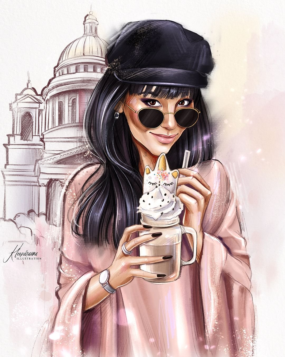 Девушка иллюстрация