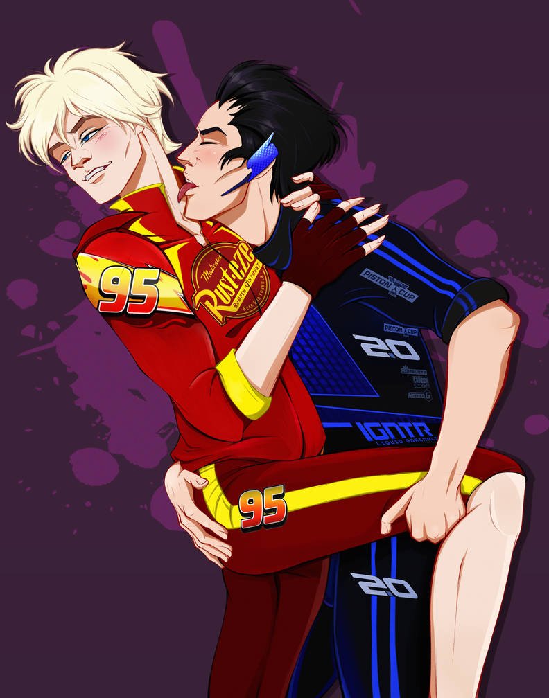 Джексон шторм и молния Маккуин и Франческо хуманизация