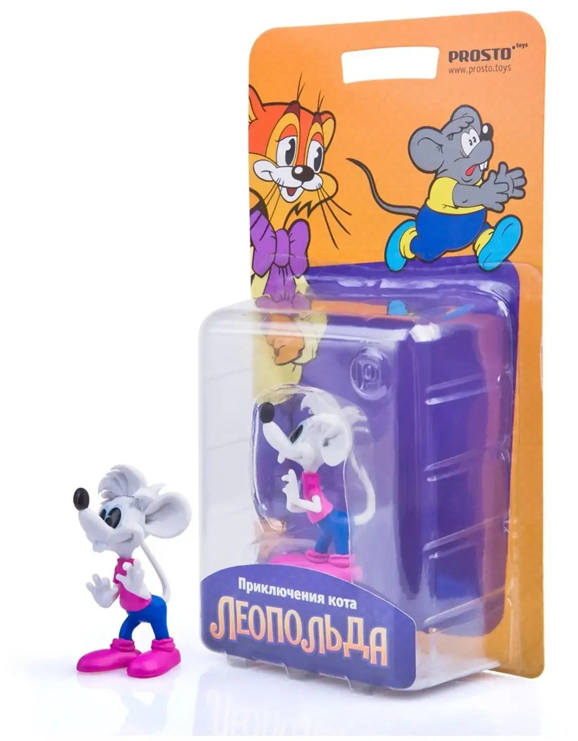 Фигурка prosto Toys кот Леопольд - мышь белая 301803