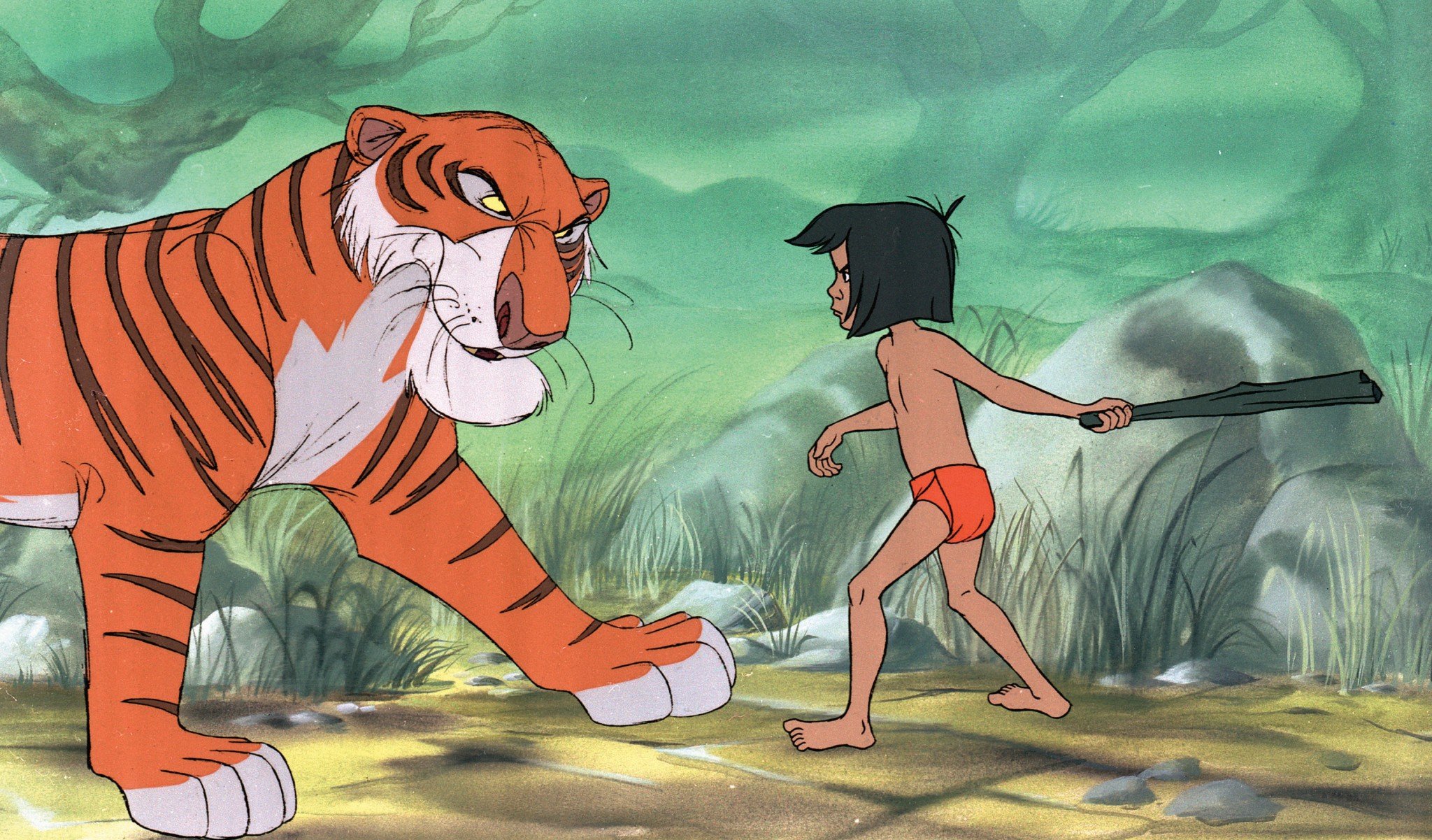 Тигр из мультфильма маугли. Jungle book 1967. Шерхан Маугли. Тигр Шерхан. Тигр Шерхан и Маугли.