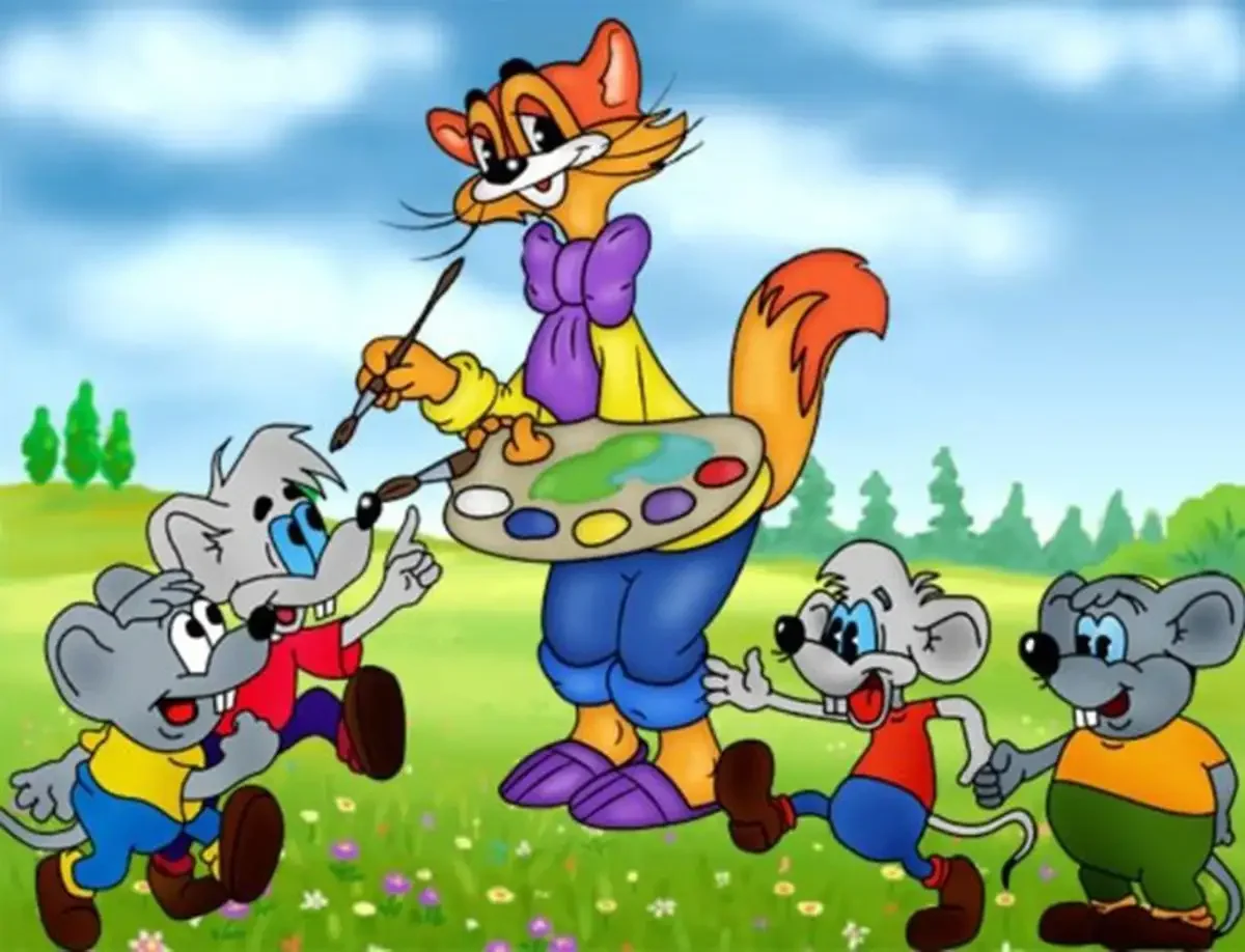 Кот Леопольд рисунок