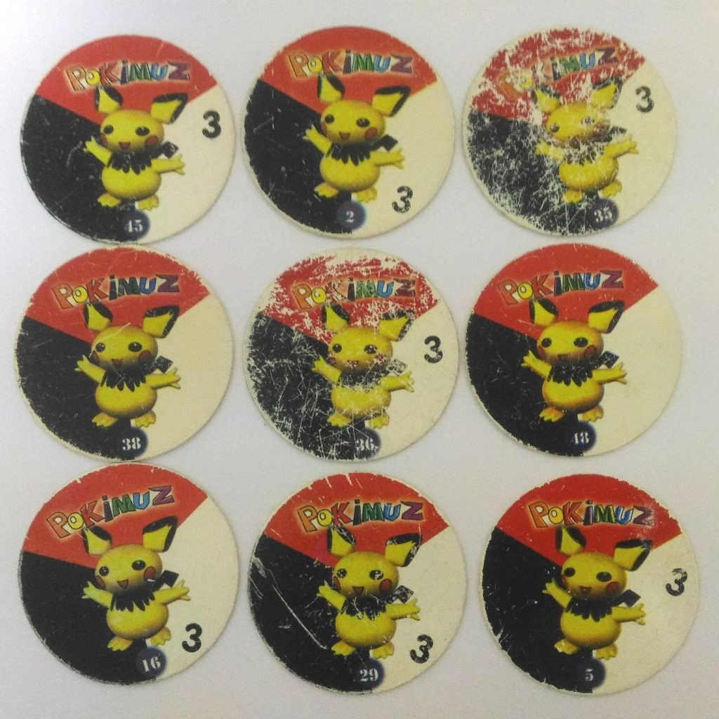 Коллекция фишек покемон