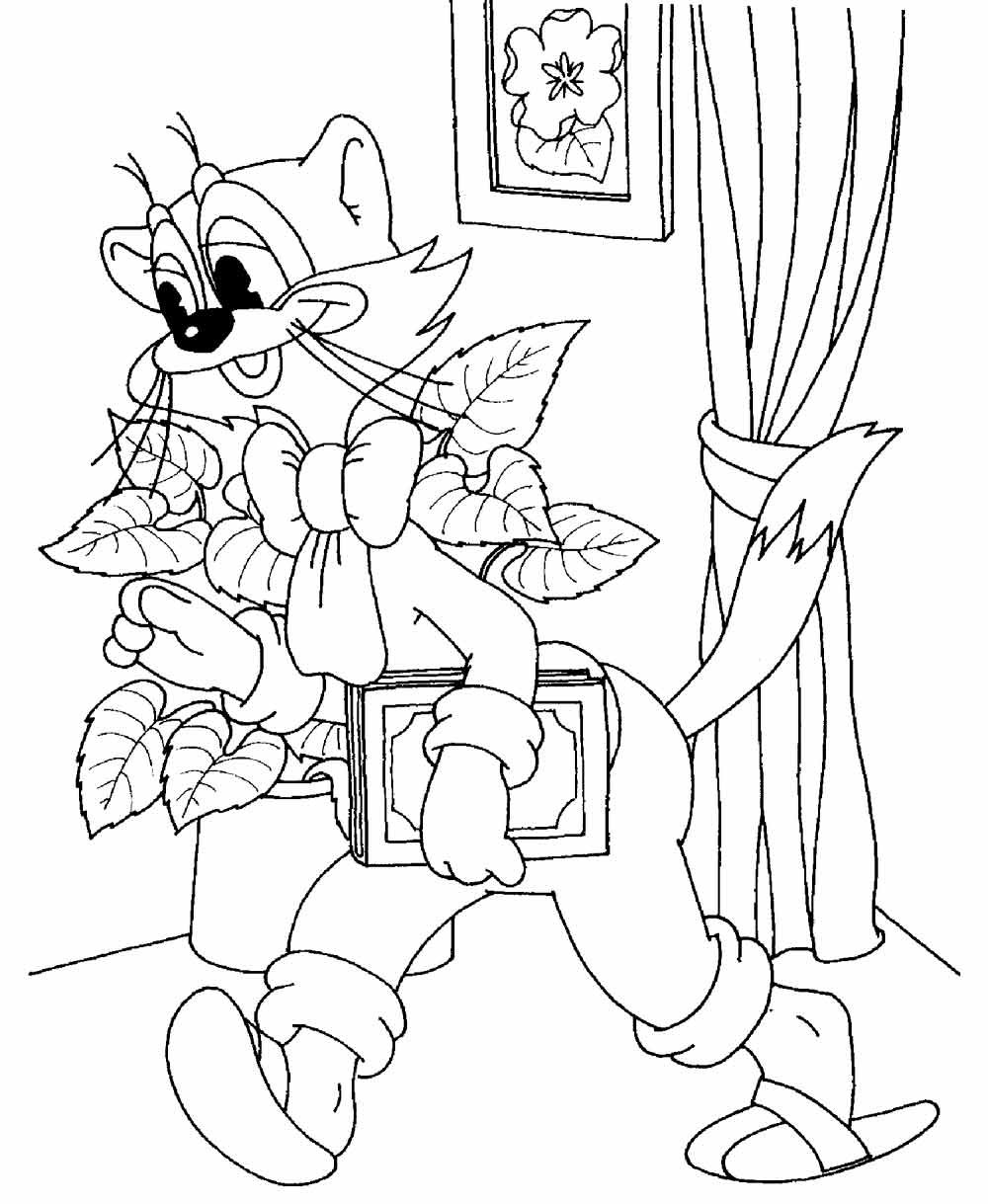 Кот леопольд картинки для срисовки