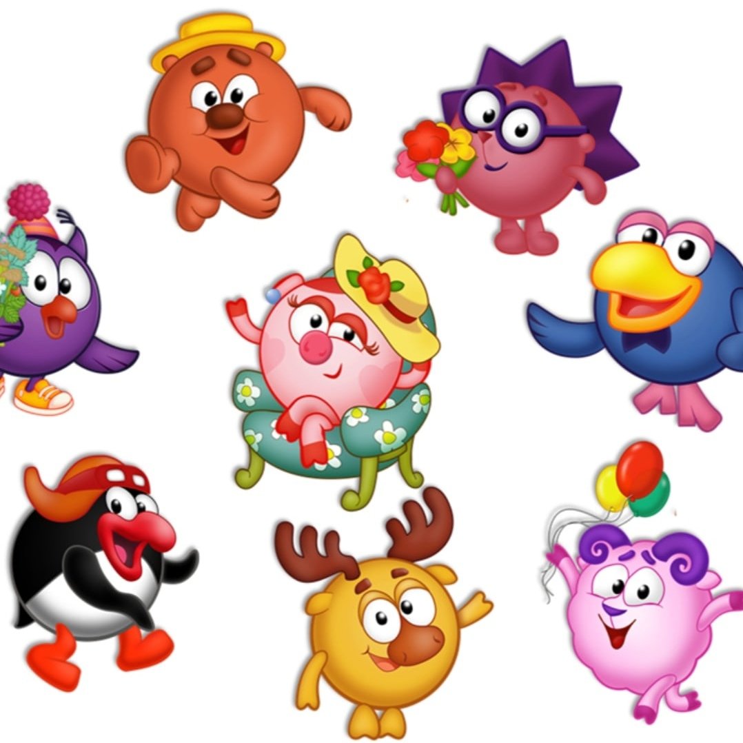 Смешарики цветные