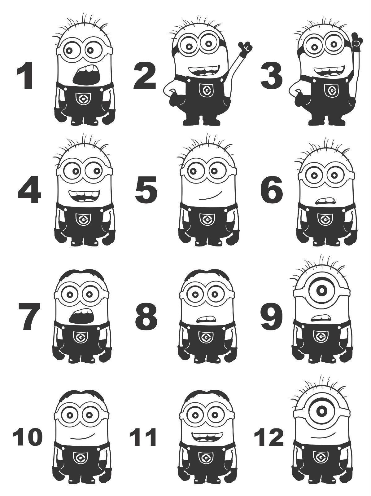 Наклейки Миньоны