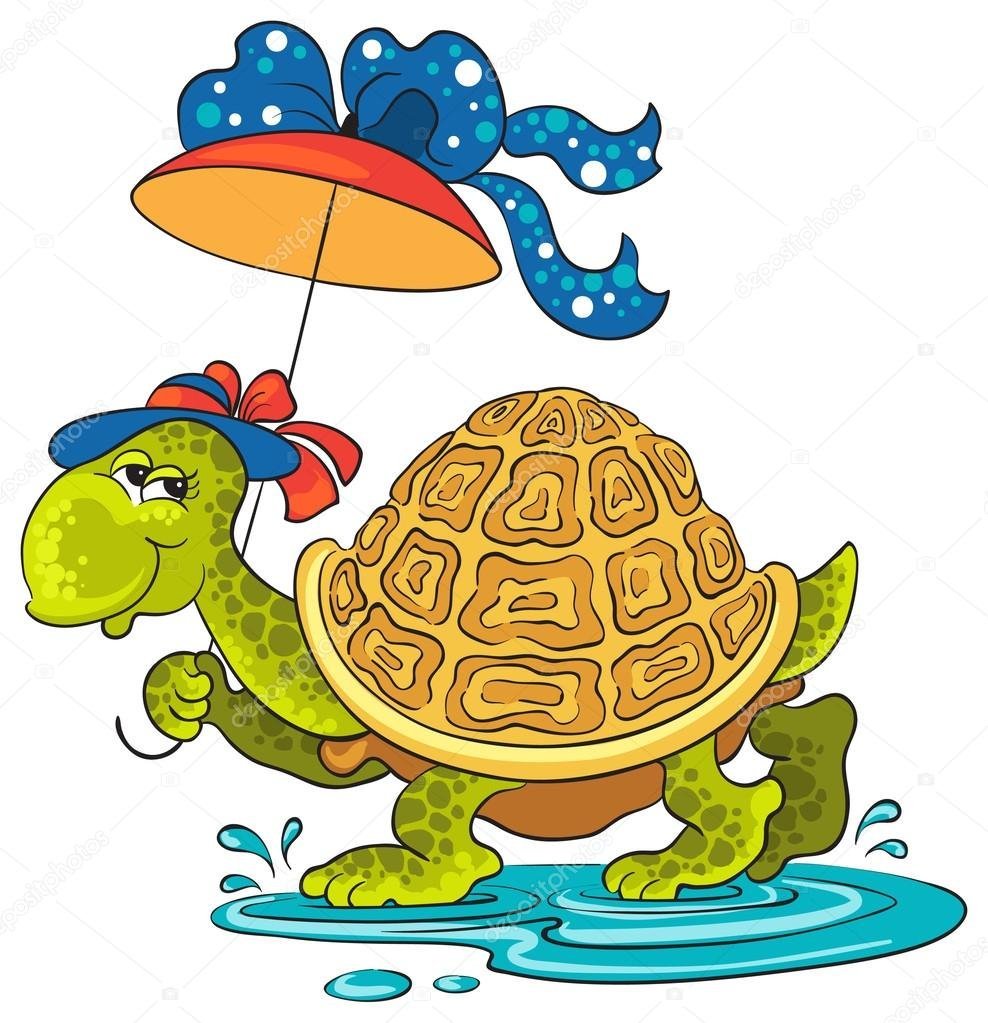 Черепаха в шляпке