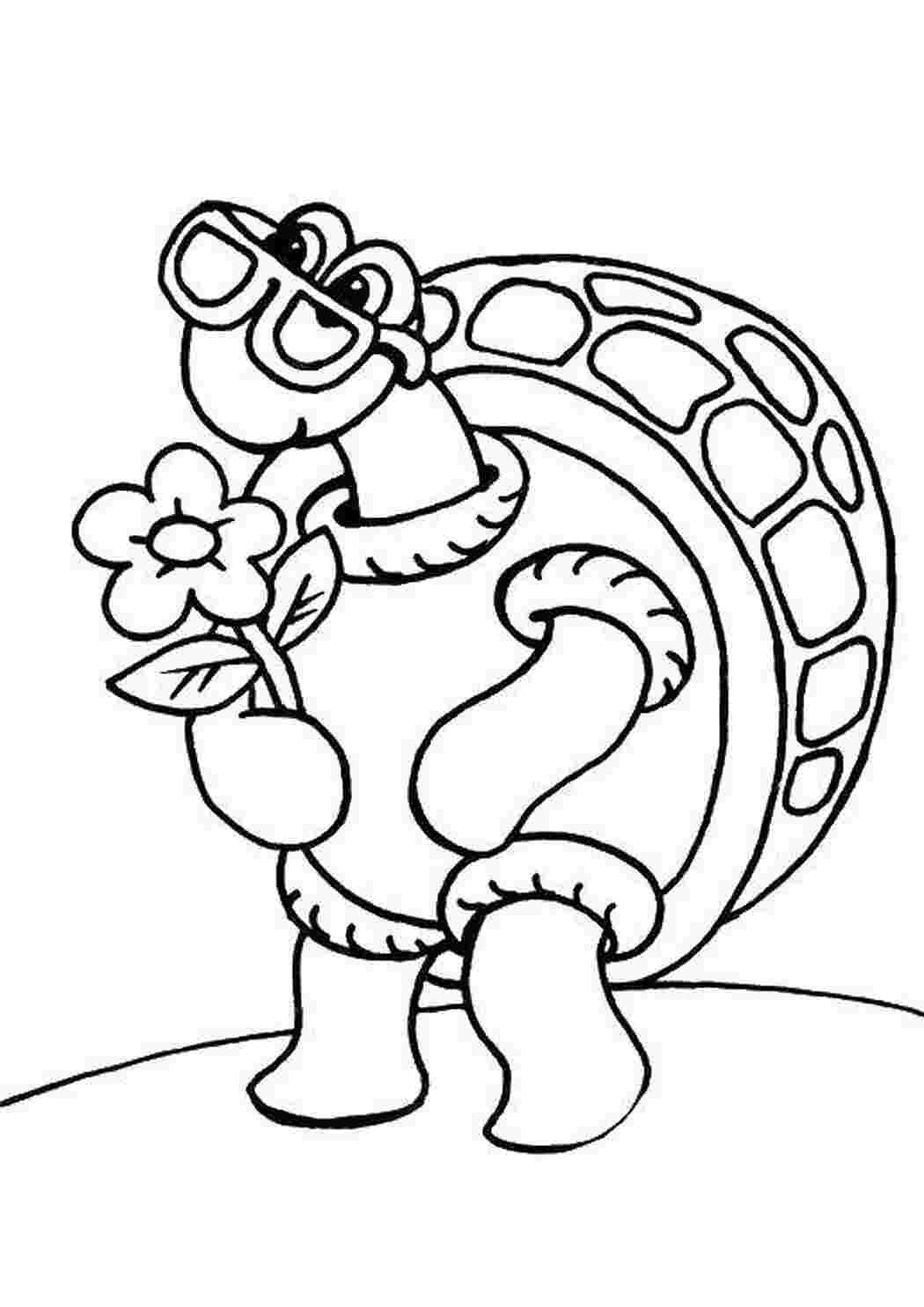 Раскраска черепаха тартилк