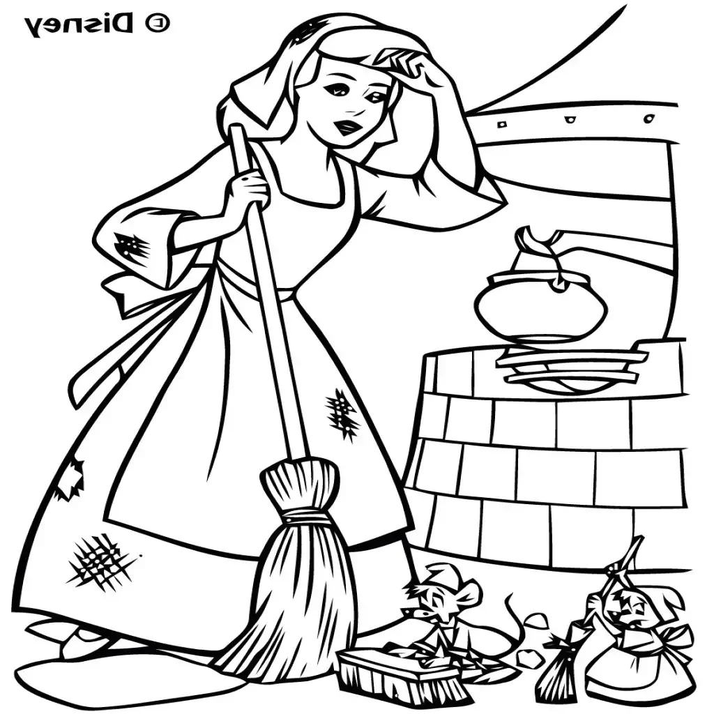 Ш Перро Золушка раскраска