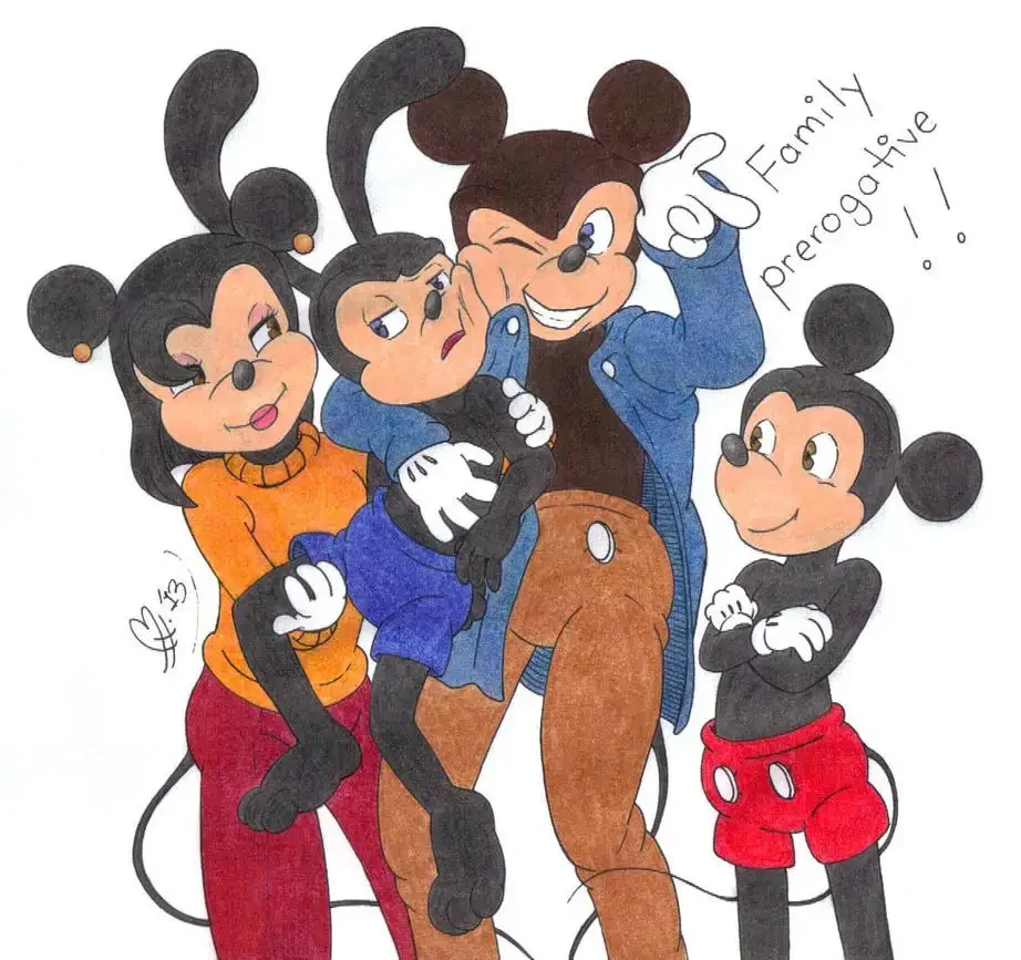 Микки Маус и Освальд комикс любовь