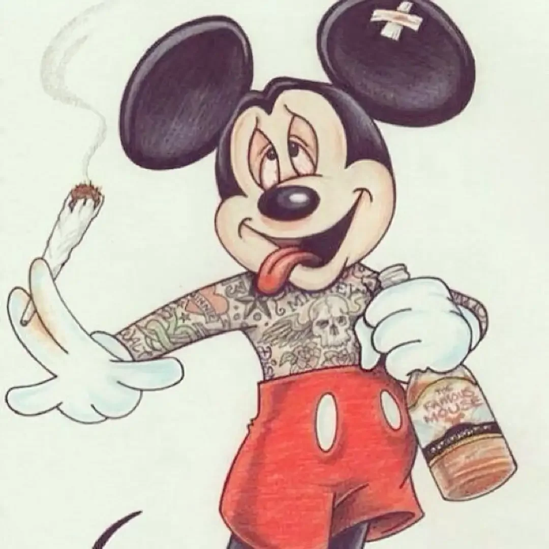 Накуренный Микки Маус