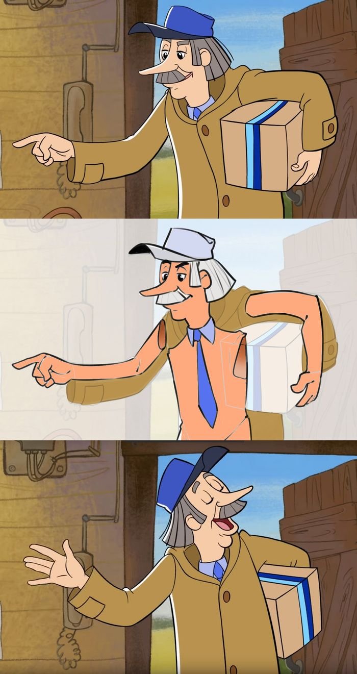 Зима в Простоквашино Печкин