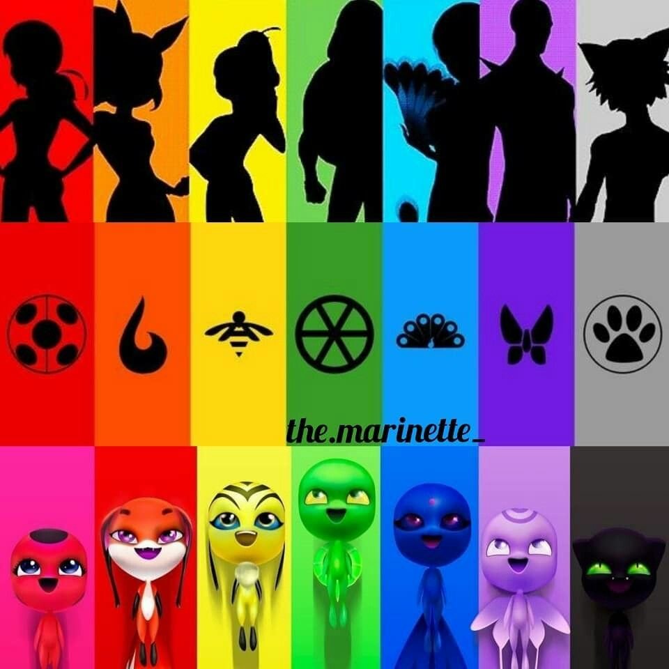 Леди баг и супер-кот КВАМИ И их талисманы