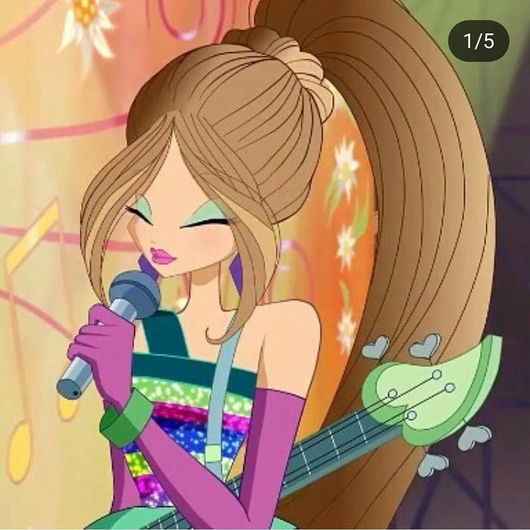 Флора с гитарой Винкс