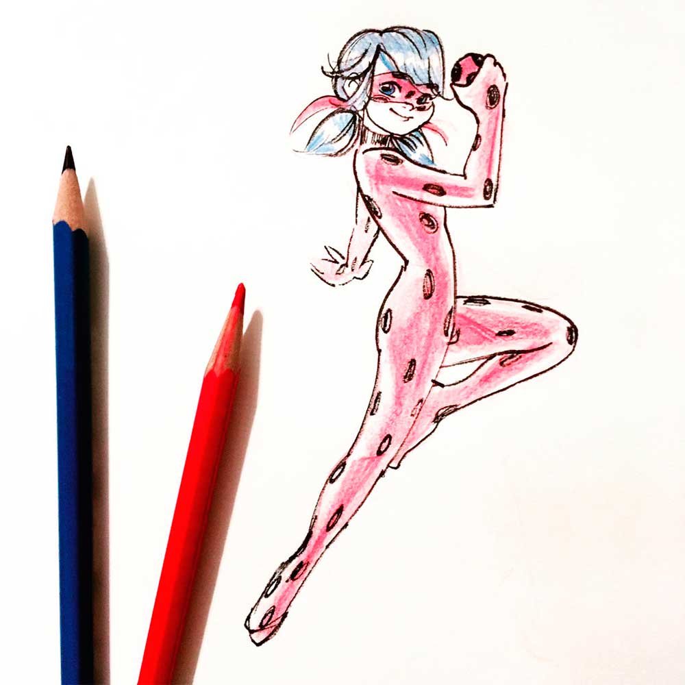 Леди баг картинки для срисовки цветные