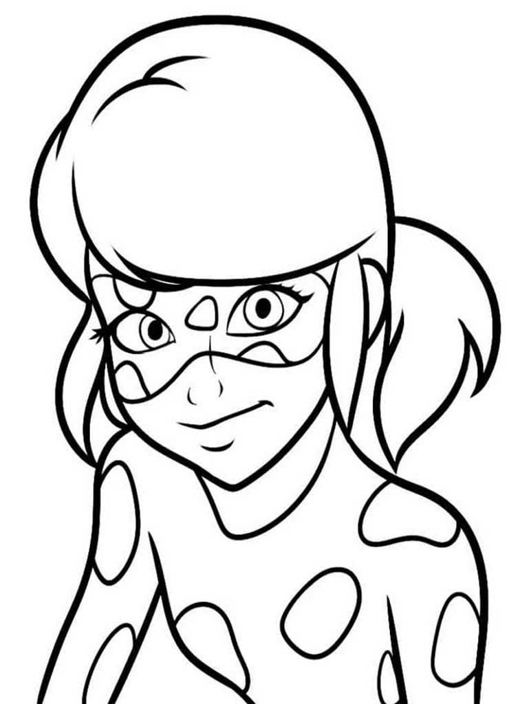 Леди баг для срисовки